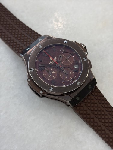 Hublot Big Bang 41mm Chronograph 341.SL.1008.RX Brown Rubber Strap