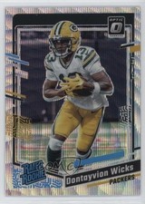 2023 Panini Donruss Optic Rated Rookie Wave Prizm /300 Dontayvion Wicks #249 0s2