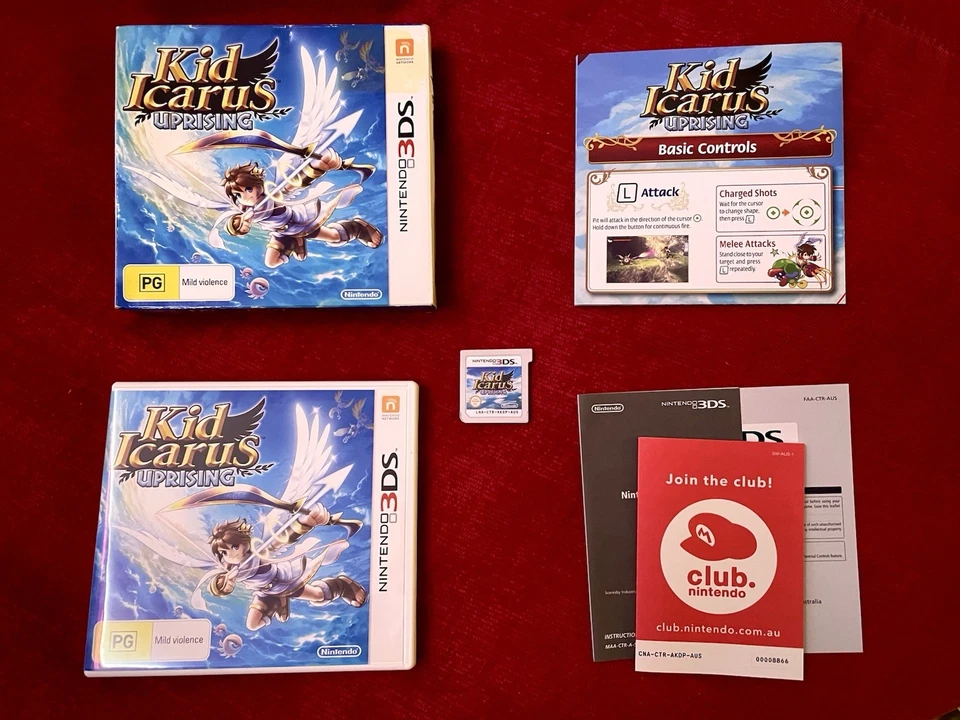 Kid Icarus: Uprising w/ Guide and Box [including Insert][no stand]- Nintendo 3DS - Image 2 of 2