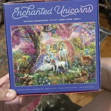Enchanted Unicorns 100 Piece Jigsaw Puzzle 15x11 Ages 6+