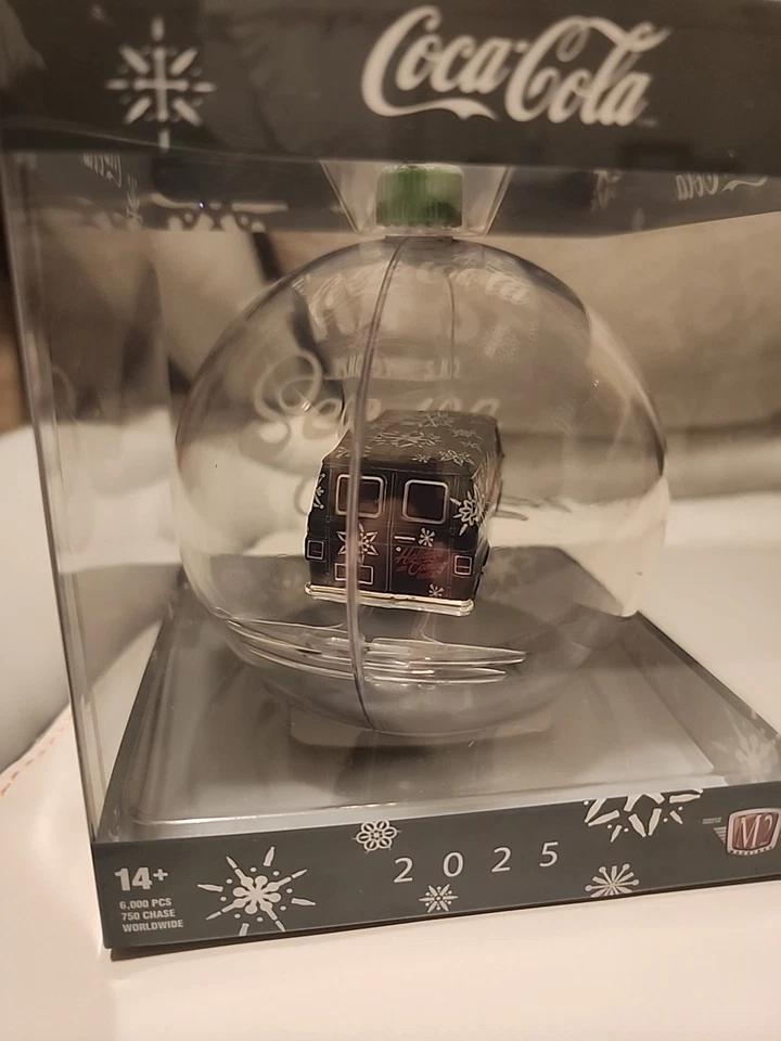 M2 Machines 2025 Coca-Cola Christmas Ornament 1971 Chevrolet Van Green - Image 2 of 4