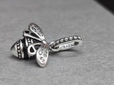 Authentic Pandora Charm Queen Bee Dangle Pendant S925