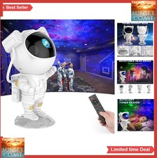 Galaxy Projector Night Light Astronaut 360 Rotating Remote Timer 8 Nebula