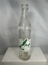 Pacific Surfer Acl Soda Bottle Man Surf Board Honolulu Works 6 1/2 oz Clear