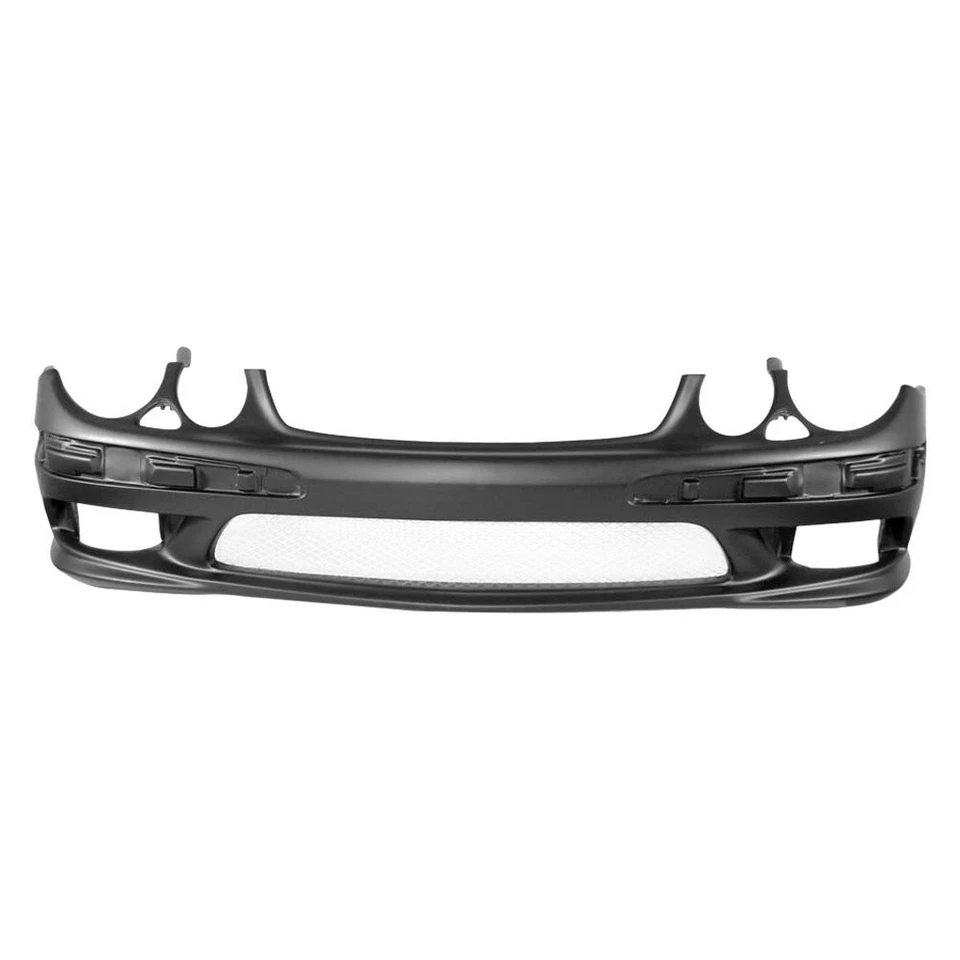 For Mercedes-Benz E500 03-06 AMG Style Fiberglass Front Bumper Cover Unpainted Foto 2 de 4