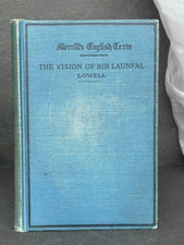 The Vision of Sir Launfal James Russell Lowell ANTIQUE  Poetry Book Original Art