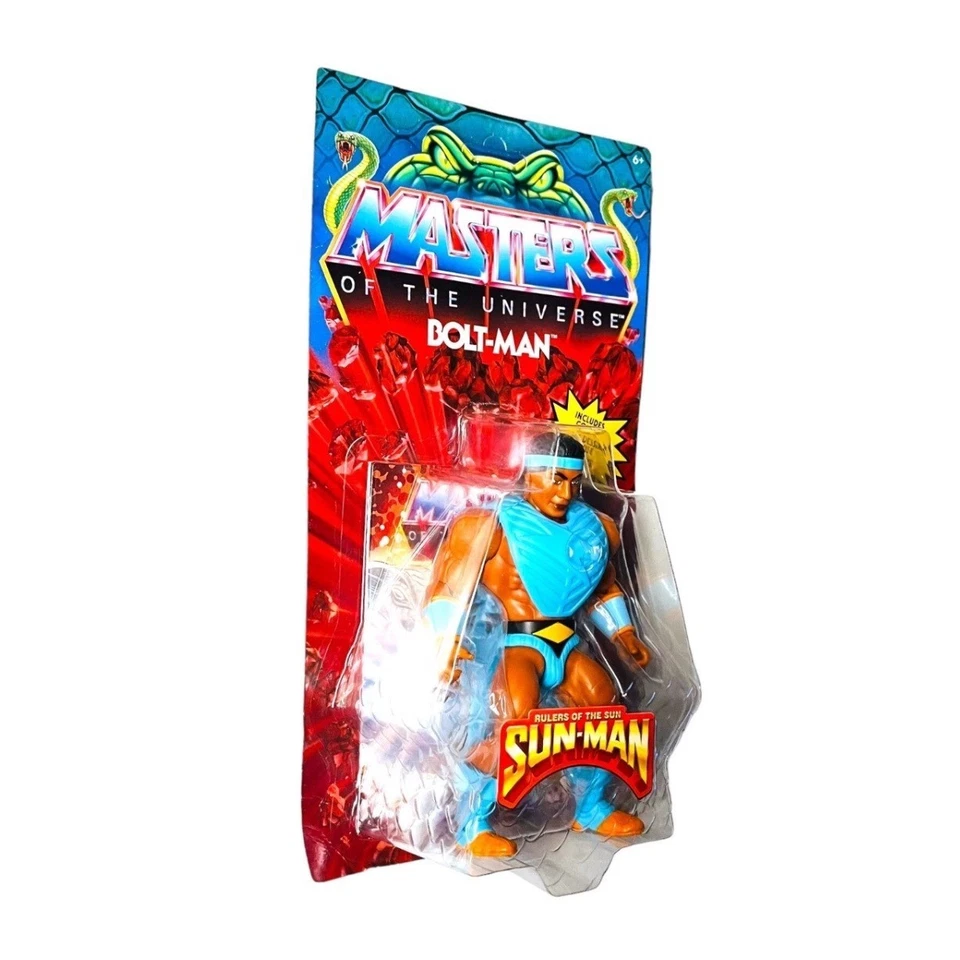 Figura Masters of the Universe Bolt-Man Sun-Man 5.5" MOTU Mattel Nueva Foto 2 de 4