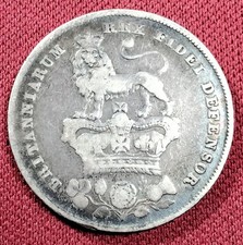 1826 ONE SHILLING 1s SILVER GEORGE IV COIN