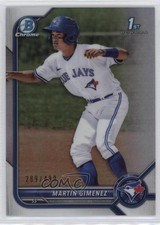 2022 Bowman Chrome Prospects Refractor 289/499 Martin Gimenez #BCP-97 6u5