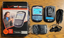 BlackBerry 7250 - Black  Silver  Verizon  Rare RIM Smartphone - Boxed / 0 TT