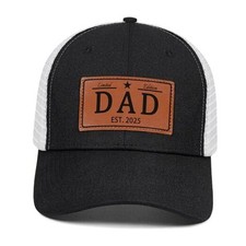 New Dad Gifts Fathers Day Hats First Time for Men,2025 One Size 2025-black.02