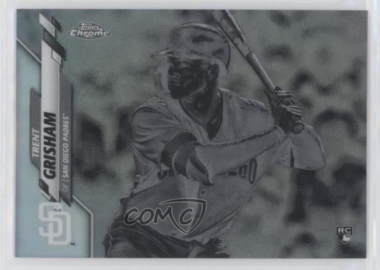 2020 Topps Chrome Negative Refractor Trent Grisham #101 Rookie RC