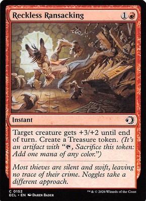 Reckless Ransacking 152 Lorwyn Eclipsed Magic the Gathering
