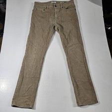 Goodfellow  C. Corduroy Pants Men's 36x30 Vintage Style Beige Slim Fit Stretch