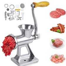 Heavy Duty Meat Grinder Mincer Stuffer Manual Sausage Filler Sauce Maker Machine