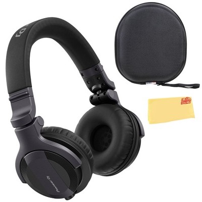 HDJ-CUE1 DJ Headphones - Black Bundle with Case and Austin Bazaar Polishing C...