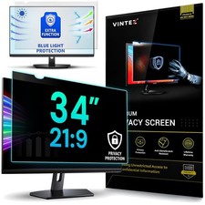 34" Computer Privacy Screen Protector - Anti Glare Filter