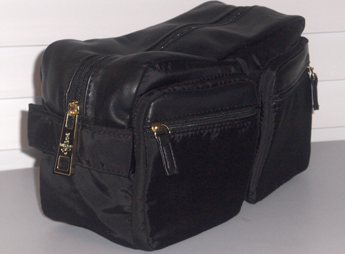 PACO RABANNE FRAGRANCES Men Unisex Zip Toiletry Shave Travel Kit Pouch Bag BLACK - 第 1/18 張圖片
