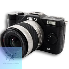 PENTAX Q10 Mirrorless Camera Lens Kit Black Used with New SD Card Case JP