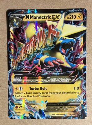 #ad M Manectric EX 24 119 XY Phantom Forces Holo $9.99