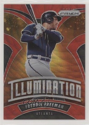 2020 Panini Prizm Illumination Red Wave Prizm 66/99 Freddie Freeman #I-7 05db