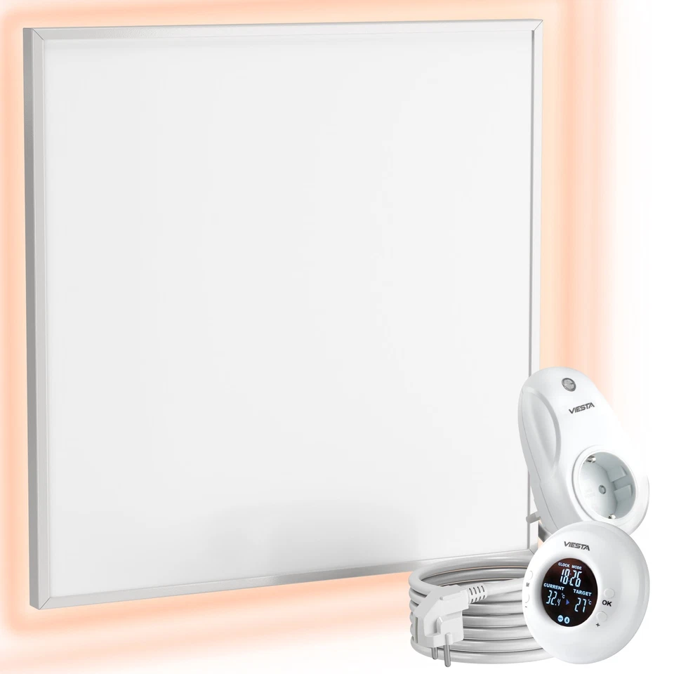 infrarouge mural/plafond modulaire carbone cristal avec thermostat sans fil 360w - Photo 1/4