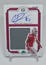 2025 Panini National Treasures Collegiate Caleb Downs True Rookie Patch Auto /99