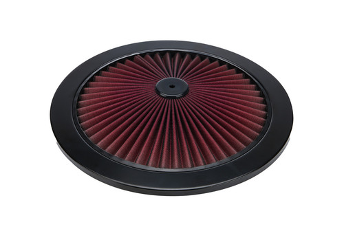 Allstar Air Cleaner Lid - Filtered - 14 in Round - Steel - Black Paint - Each