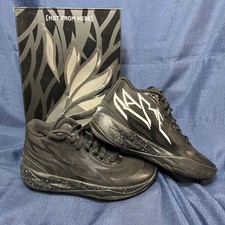 Puma MB.02 JR LaMelo Mens Size 5 Ball Basketball Shoes Black White Speckle