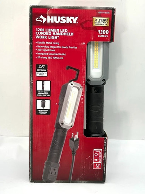 #ad Husky LED Corded Handheld Work Light 1200 Lumens $32.99