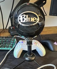 Blue Snowball USB Microphone Black w/ Adjustable Stand  USB Cable