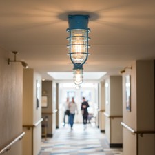 Industrial Bulkhead Nautical Metal Ceiling Light E27 Flush Mount Vintage Marine