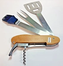 BBQ Multi Tool, BBQ Tool Set 5 in 1 Multifunction Foldable Portable Spatula