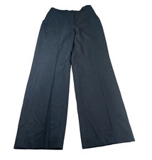Quince Italian Wool Straight Leg Pants Black Lanificio Nello Gori Womens 10