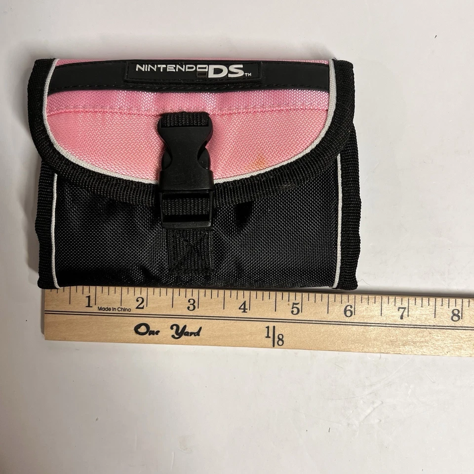 Чехол для переноски Nintendo DS Lite дорожная сумка чехол розовый и черный - Изображение 4 из 4