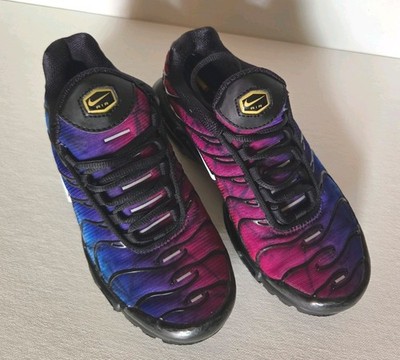 Nike Air Max Plus TN FV0393-001 Gradient Purple Blue Black Unisex Kids US 3.5 