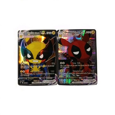 Wolverine/Deadpool Pikachu Holo ENG Fan Art Set 2 Karten