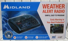 Midland WR400 NOAA Emergency Weather Alert Radio w/ AM FM Radio NEW in Box NIB