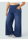 Halara High Rise Pull On Baggy Wide Leg Jeans Size 2X  — photo 3