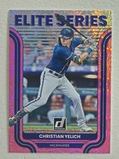 2022 Donruss - Elite Series Christian Yelich #ES-2 Pink Fireworks