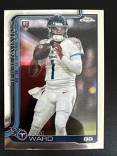 2025 Topps Chrome Football Cam Ward Base Rookie RC #314 Tennessee Titans