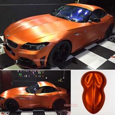 3D Satin Brushed Full SUV Car Truck Vinyl Wrap Hood Roof Sticker 65FT Orange BO