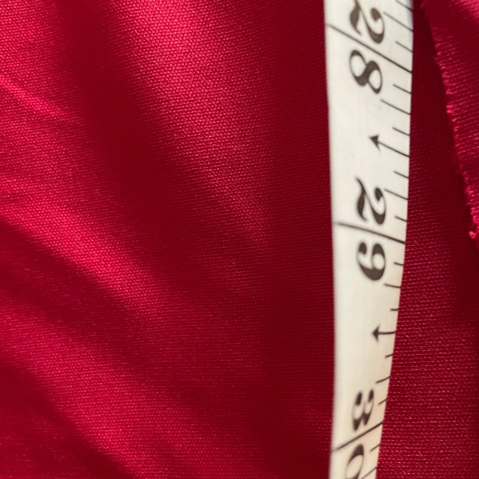 Fabric Lot 3 Yards 30 Inches 60 W Red Single Knit Wrap Dress Top TShirts Apparel - Image 4 of 4