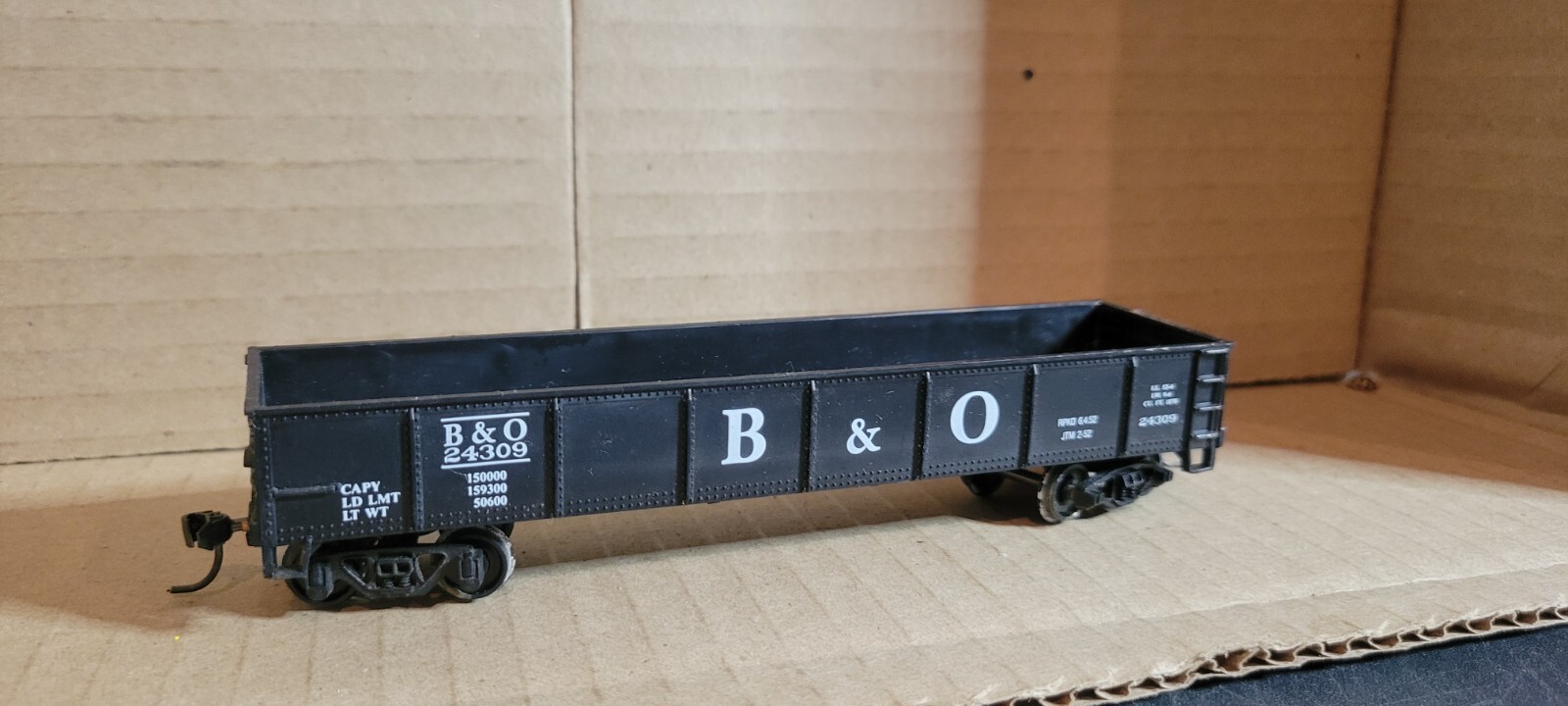 6U HO Scale Train Car B & O 24309 GONDOLAKNUCKLERS COUPLER eBay