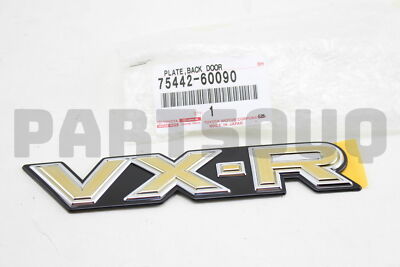 7544260090 Genuine Toyota PLATE, BACK DOOR NAME, NO.2 75442-60090