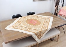 Suzani Fabric Suzani Throw Home Gift 3.77' x 4.00' Vintage Fast Shipment 16004