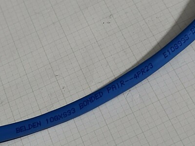 Belden 10GXS33 23/4P Small Diameter Bonded Pair 625MHz Cat6A Cable CMP Blue/50ft