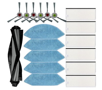 Für Ecovacs Deebot OZMO U2/DGN22 Roboter Staubsauger Filter Bürsten Mopptuch Kit