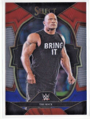 THE ROCK ( RED & BLUE PARALLEL #31 ) *2023 WWE Panini Select