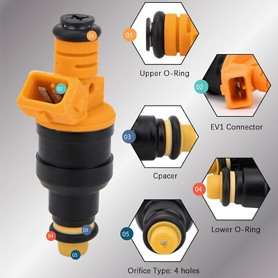 Set 8 of Flow Bosch Matched Fuel 280150943 Injectors for Ford 5  